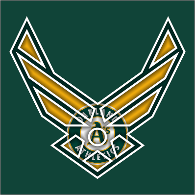 Airforce Oakland Athletics Logo vinyl decal